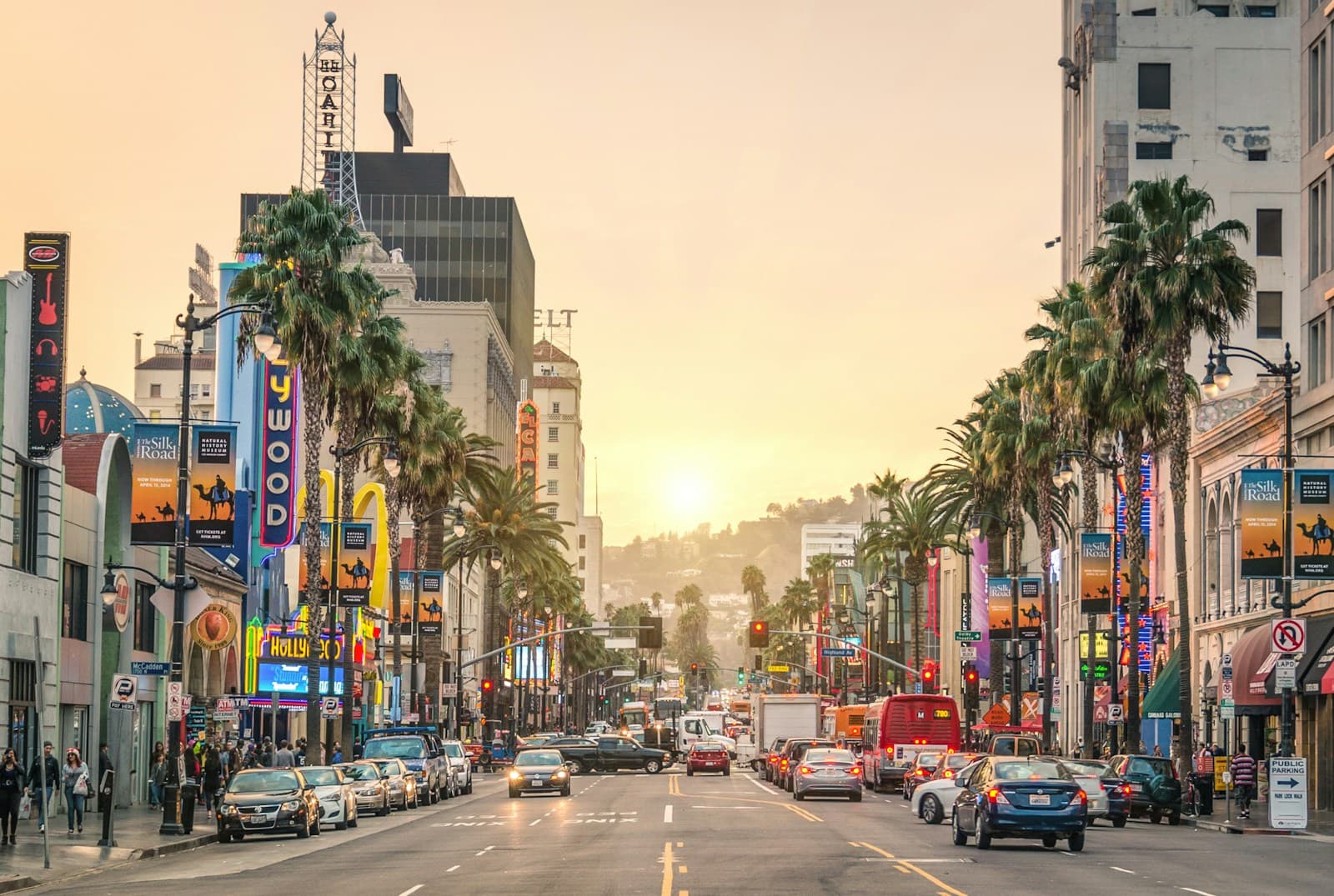 California cityscape and street view