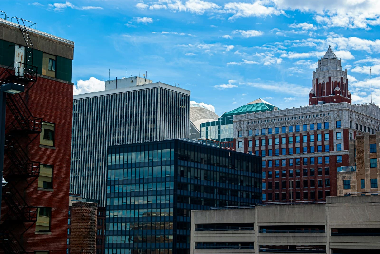 Iowa cityscape and street view