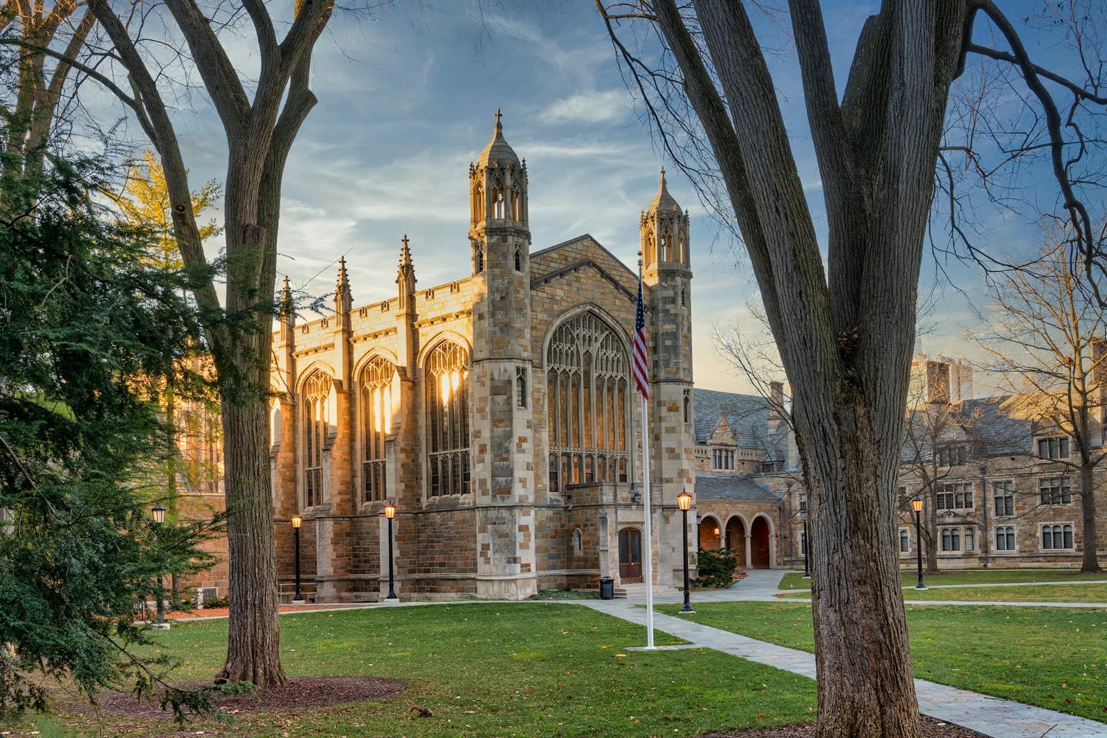 Ann Arbor, Michigan cityscape and street view