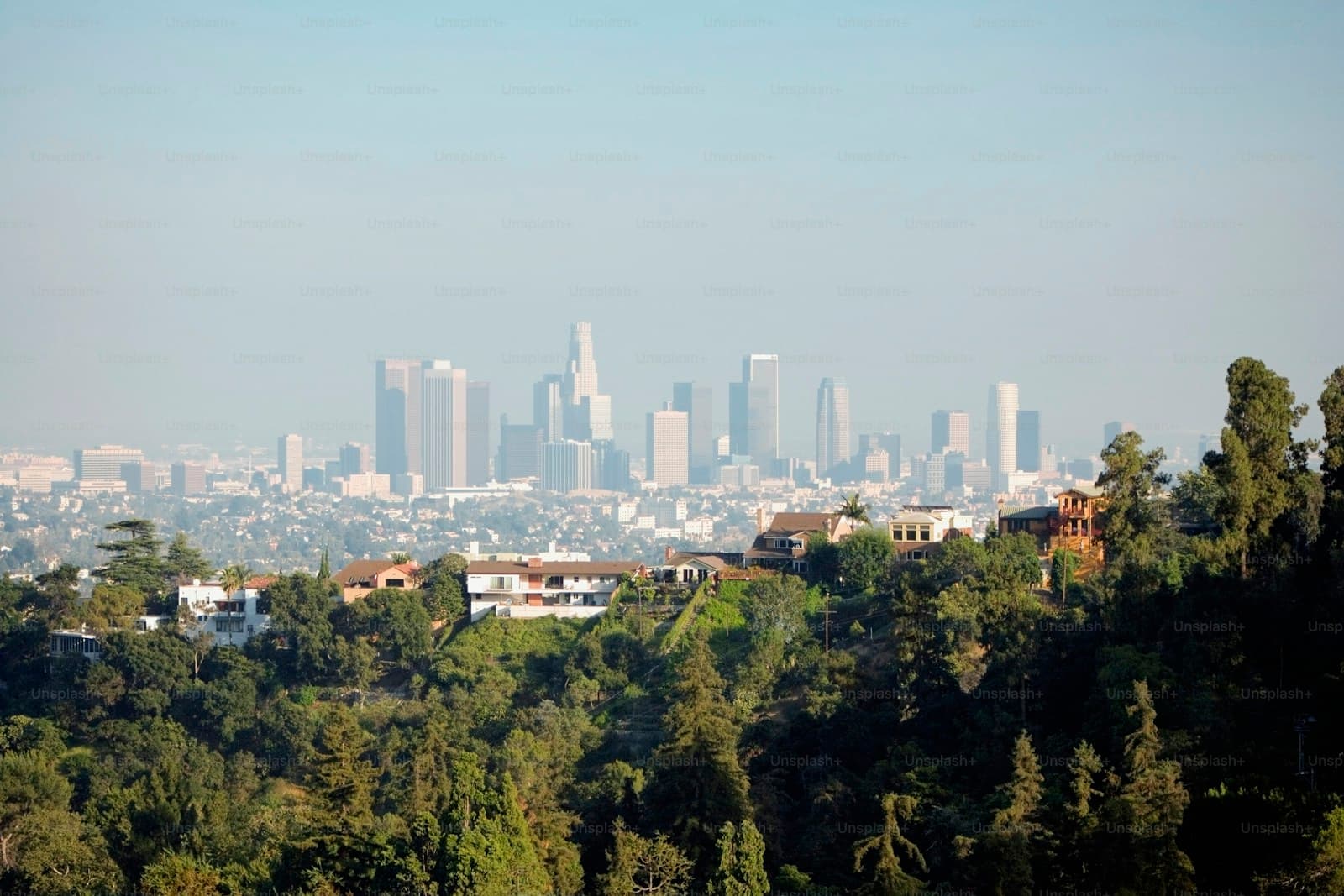 San Jose, California cityscape and street view