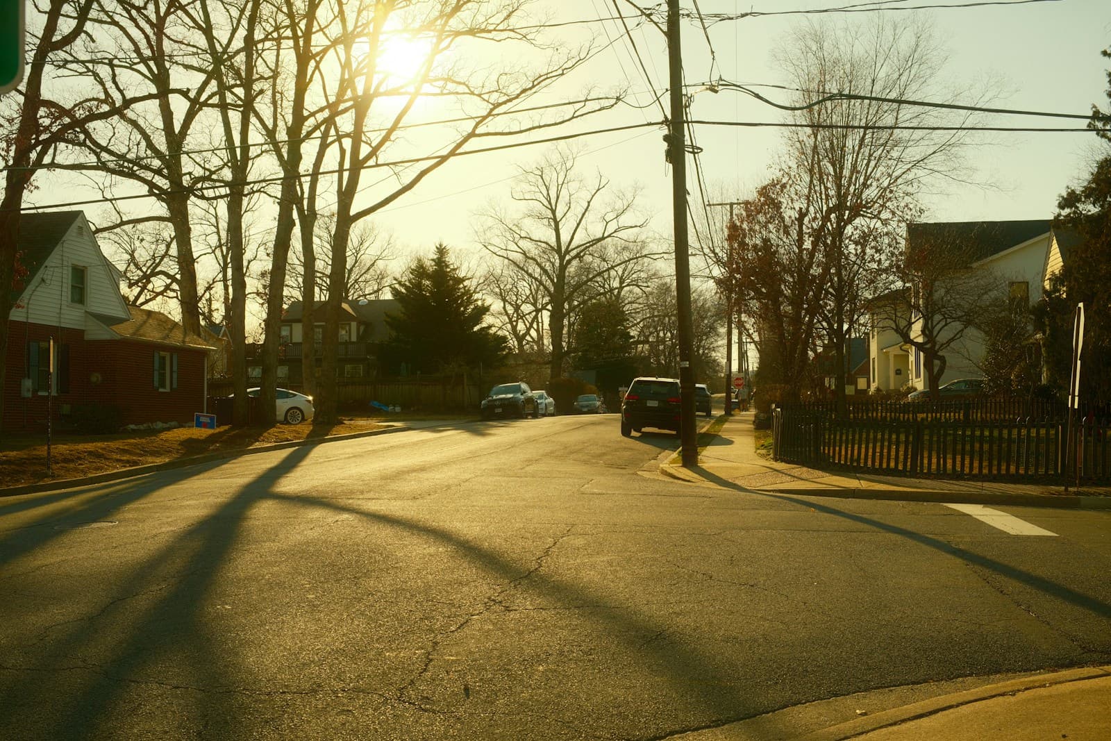 Arlington, Virginia cityscape and street view