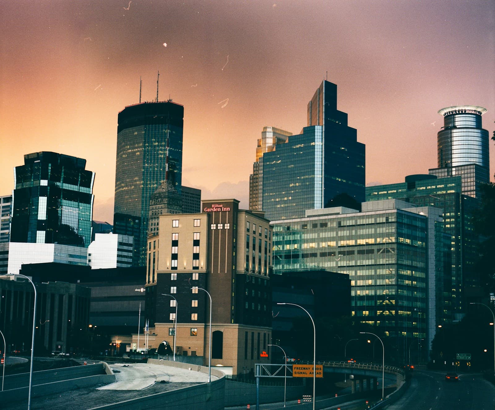 Minneapolis, Minnesota cityscape and street view