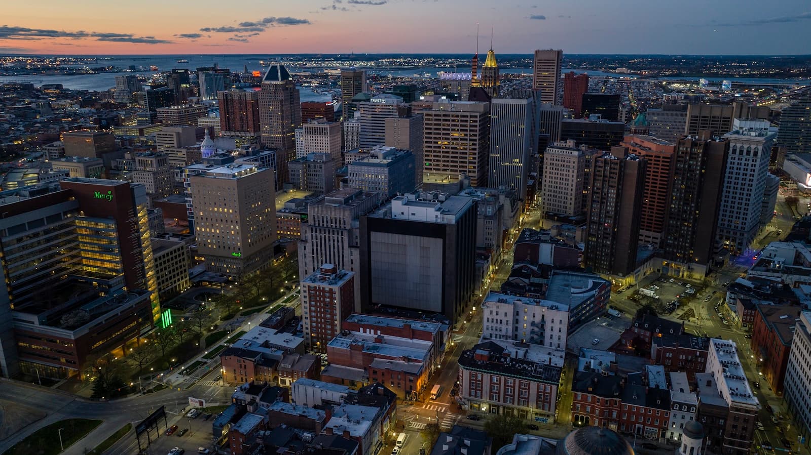 Maryland cityscape and street view