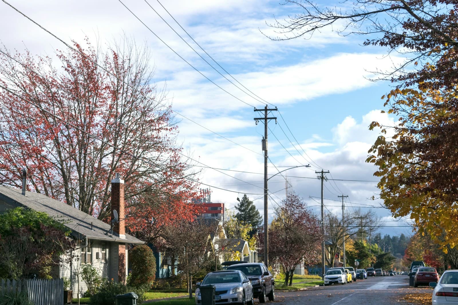 Eugene, Oregon cityscape and street view