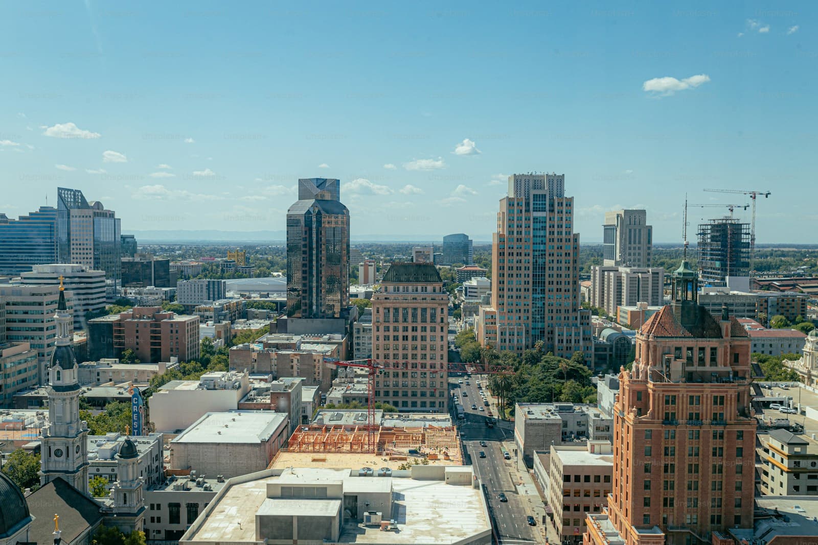Athens, Georgia cityscape and street view