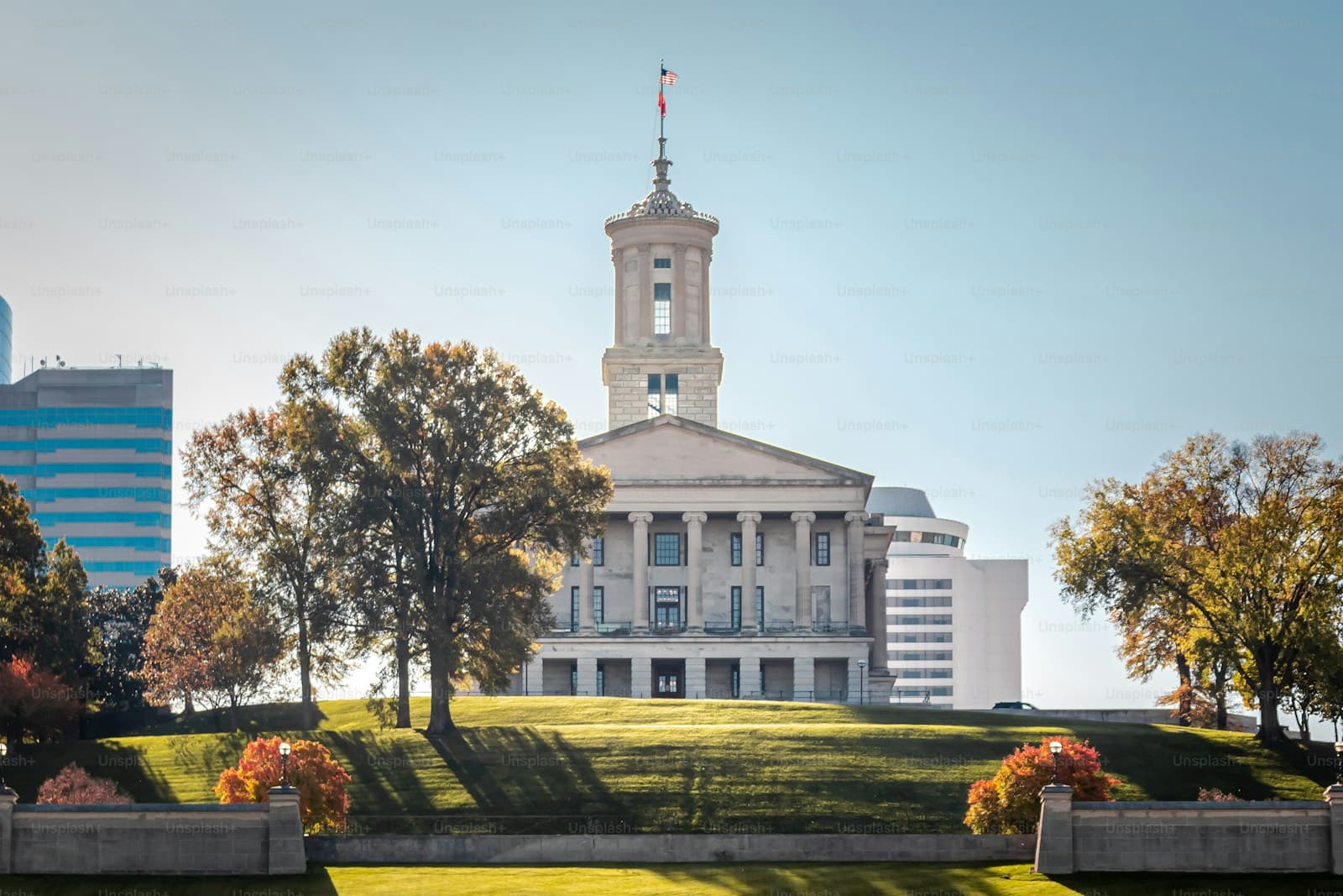 Fayetteville, Arkansas cityscape and street view