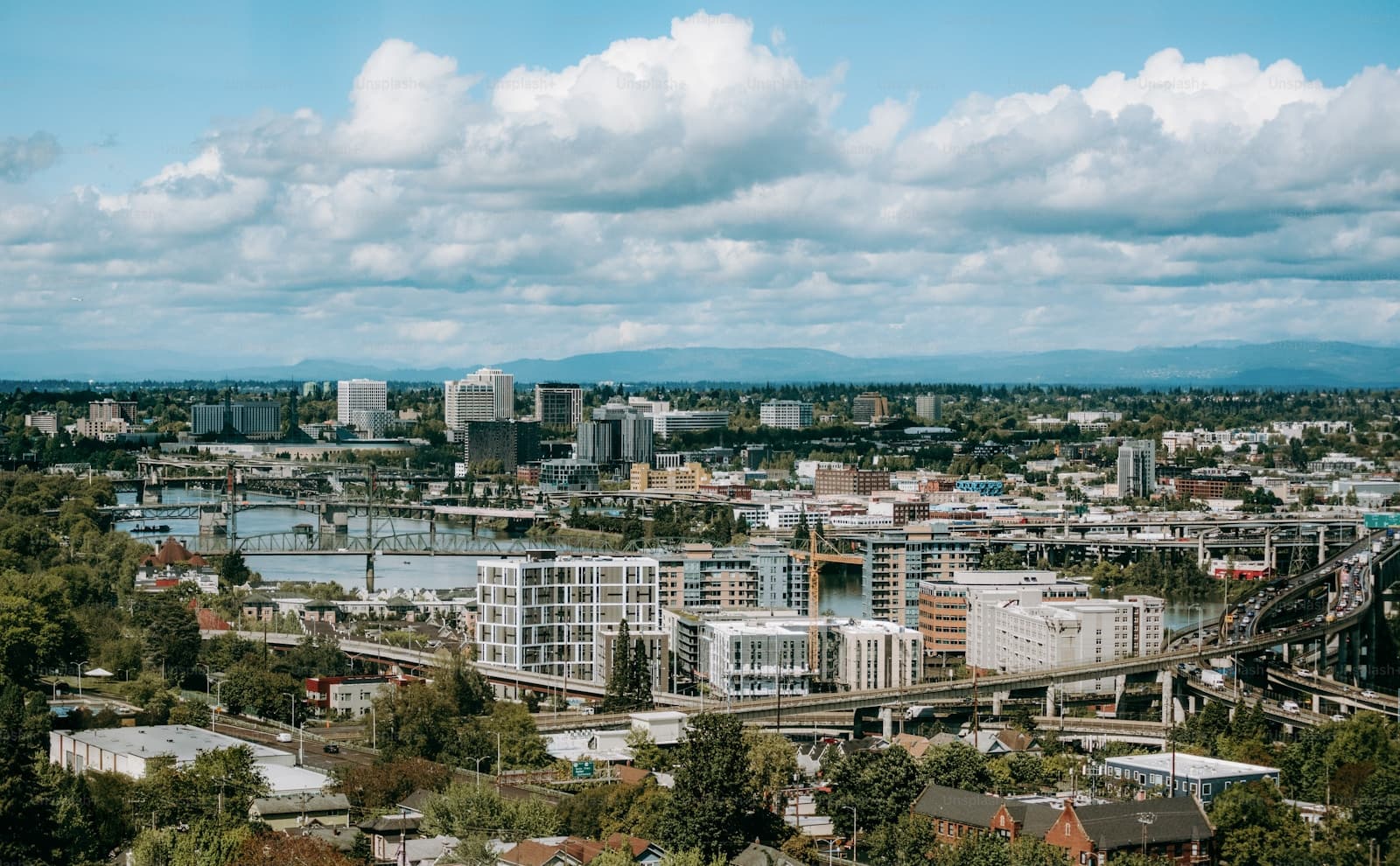 Oregon cityscape and street view
