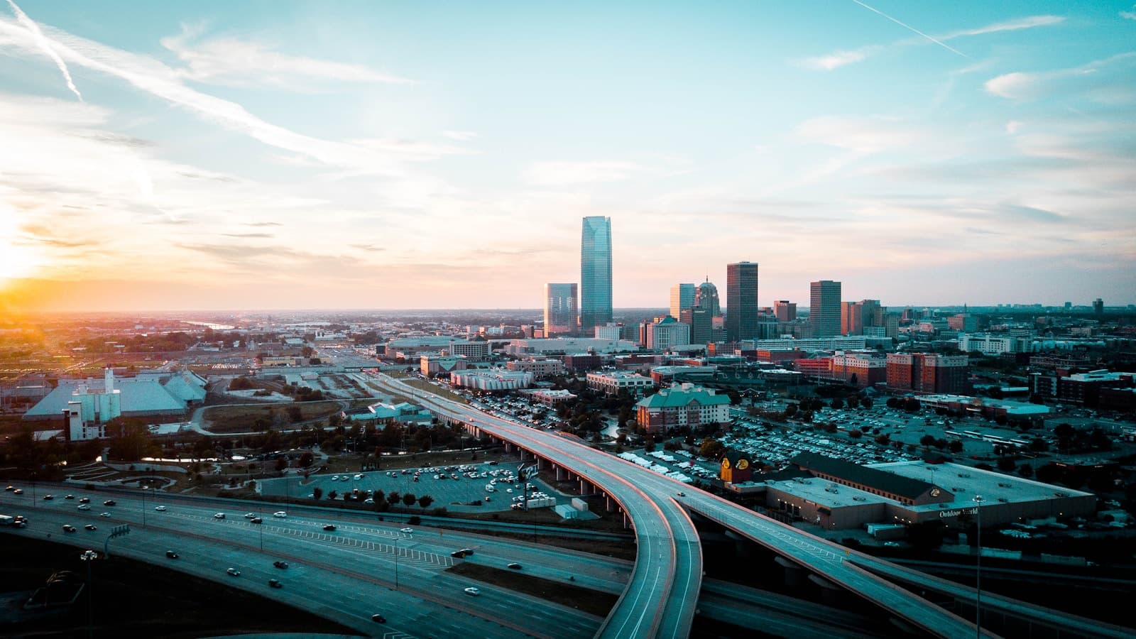 Oklahoma cityscape and street view