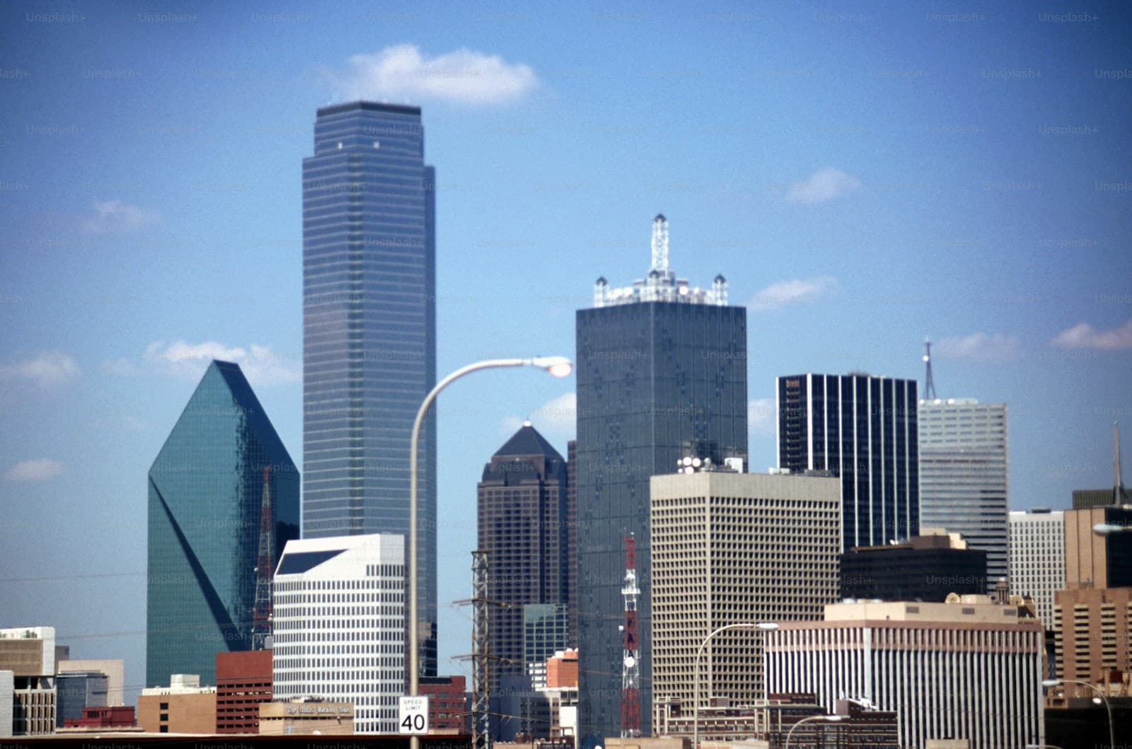 Plano, Texas cityscape and street view