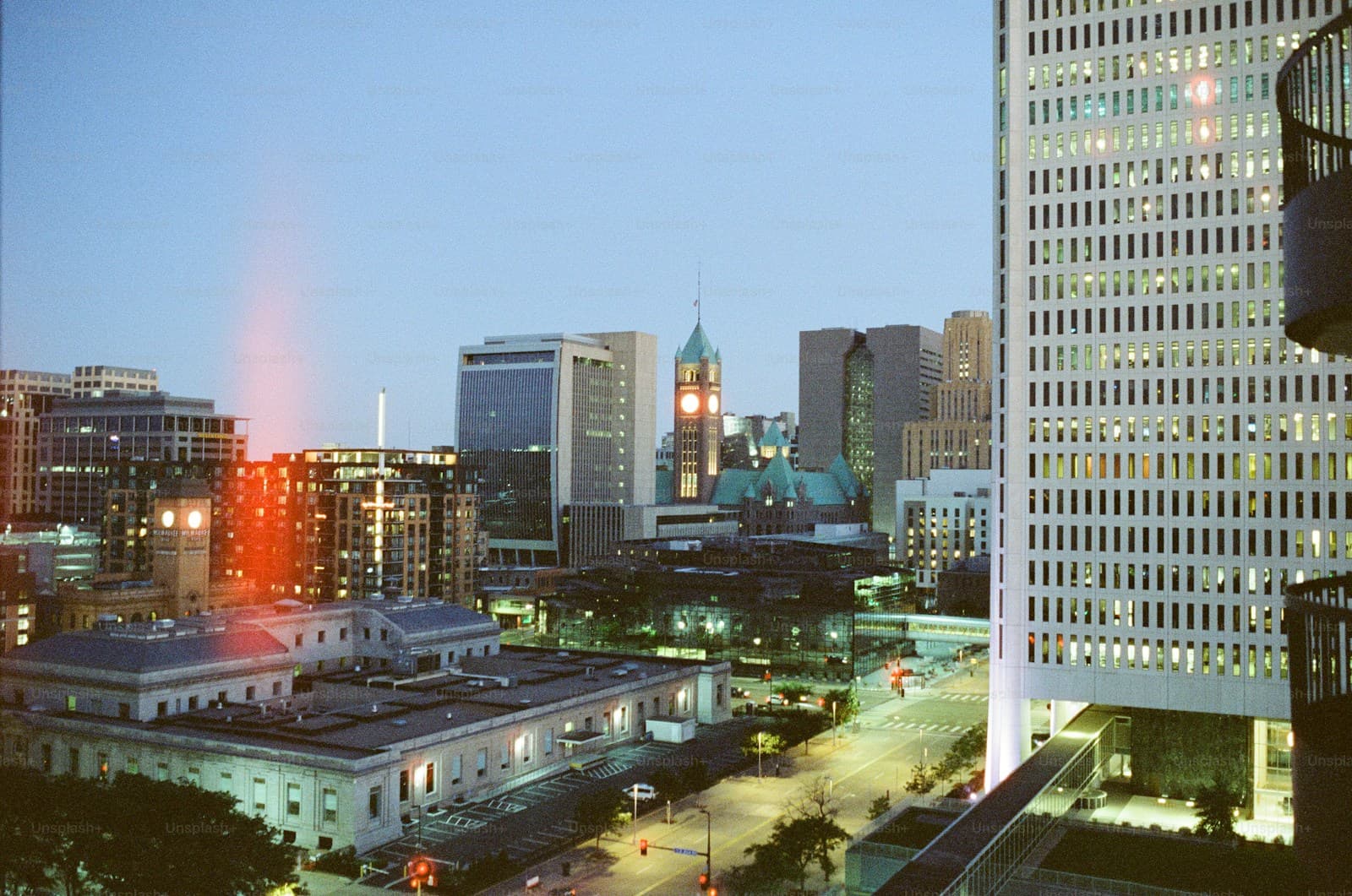 North Carolina cityscape and street view