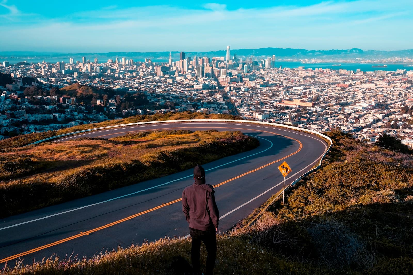 San Jose, California cityscape and street view