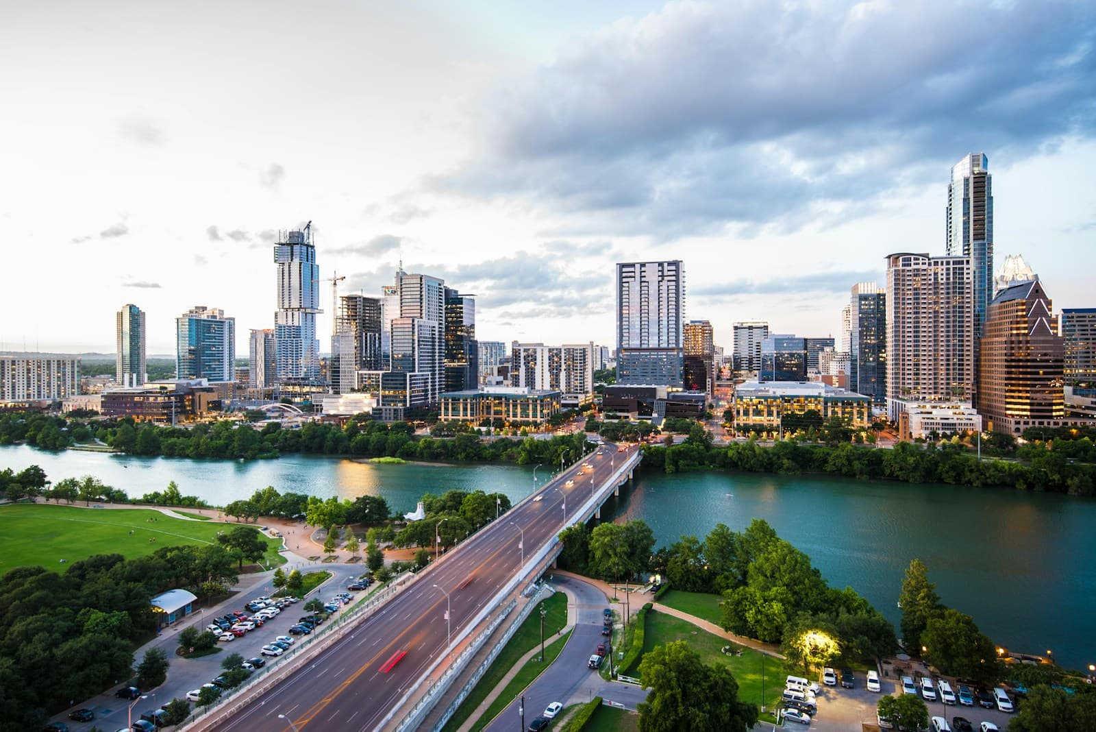 Texas cityscape and street view
