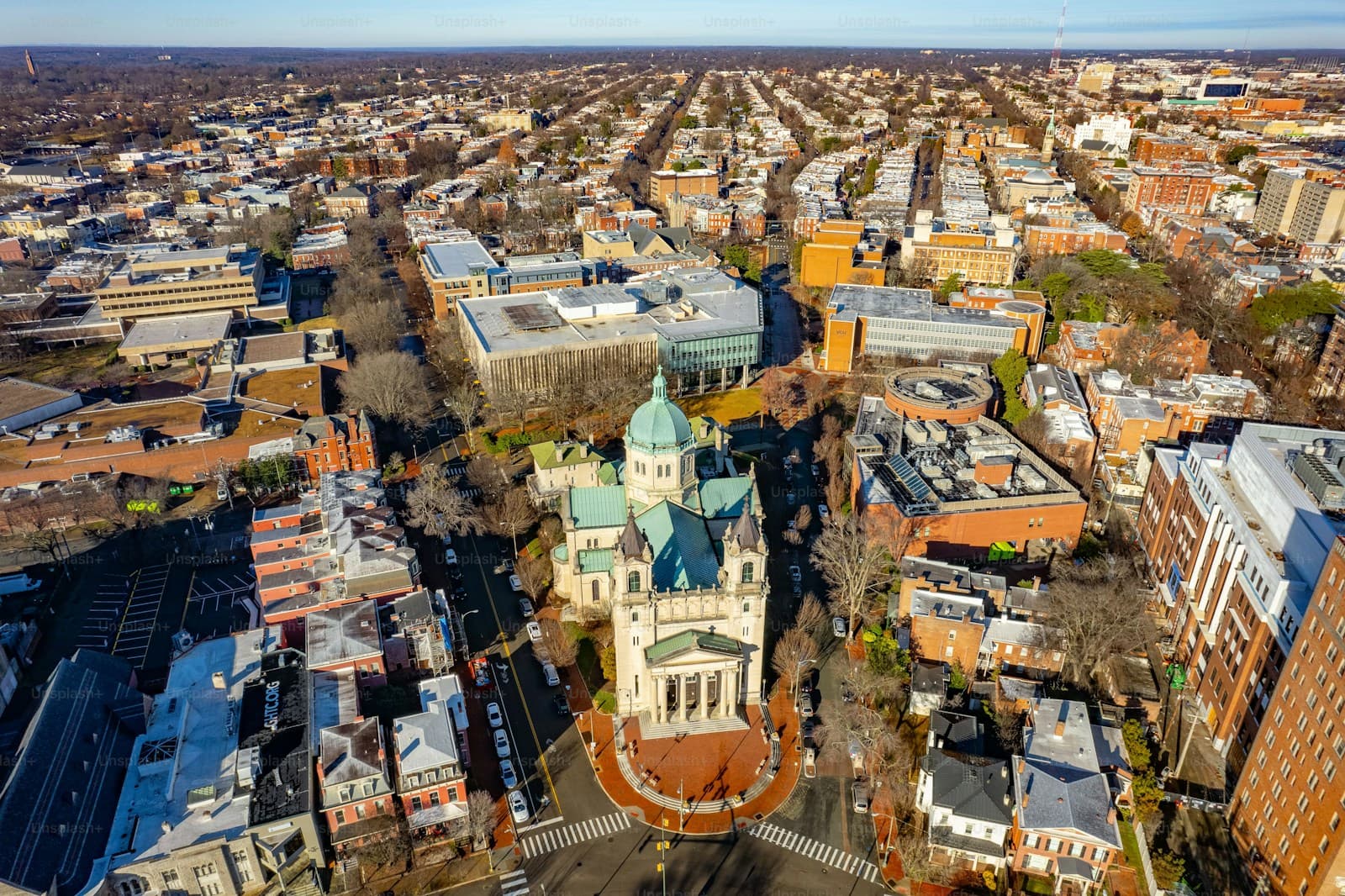 Virginia cityscape and street view