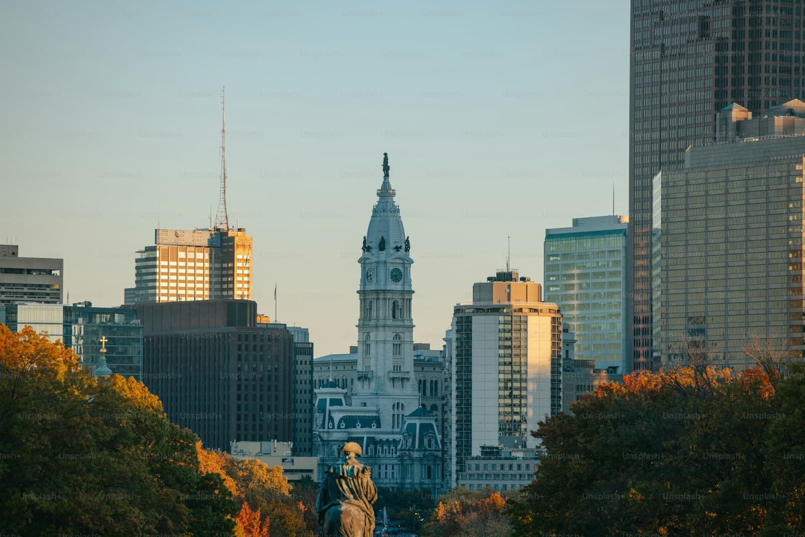 Connecticut cityscape and street view