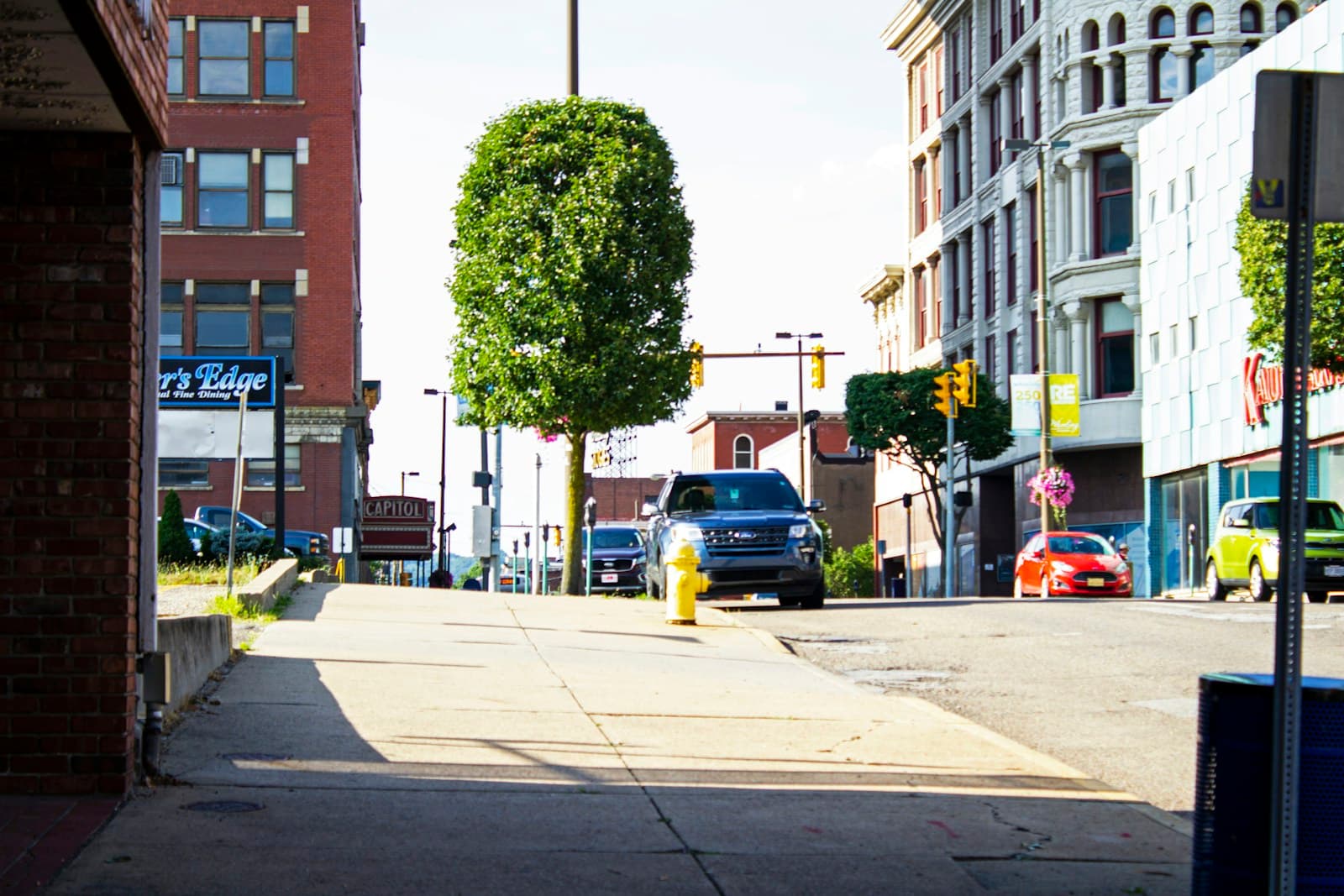 West Virginia cityscape and street view