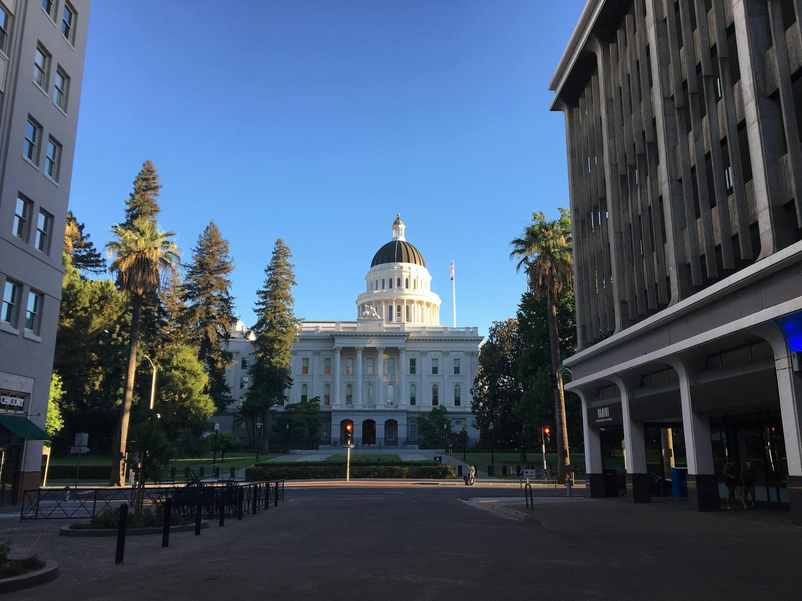 Sacramento, California cityscape and street view