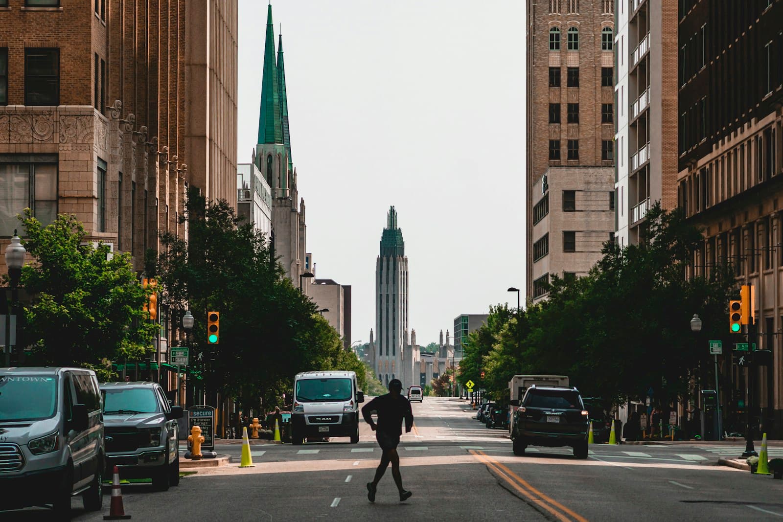 Tulsa, Oklahoma cityscape and street view