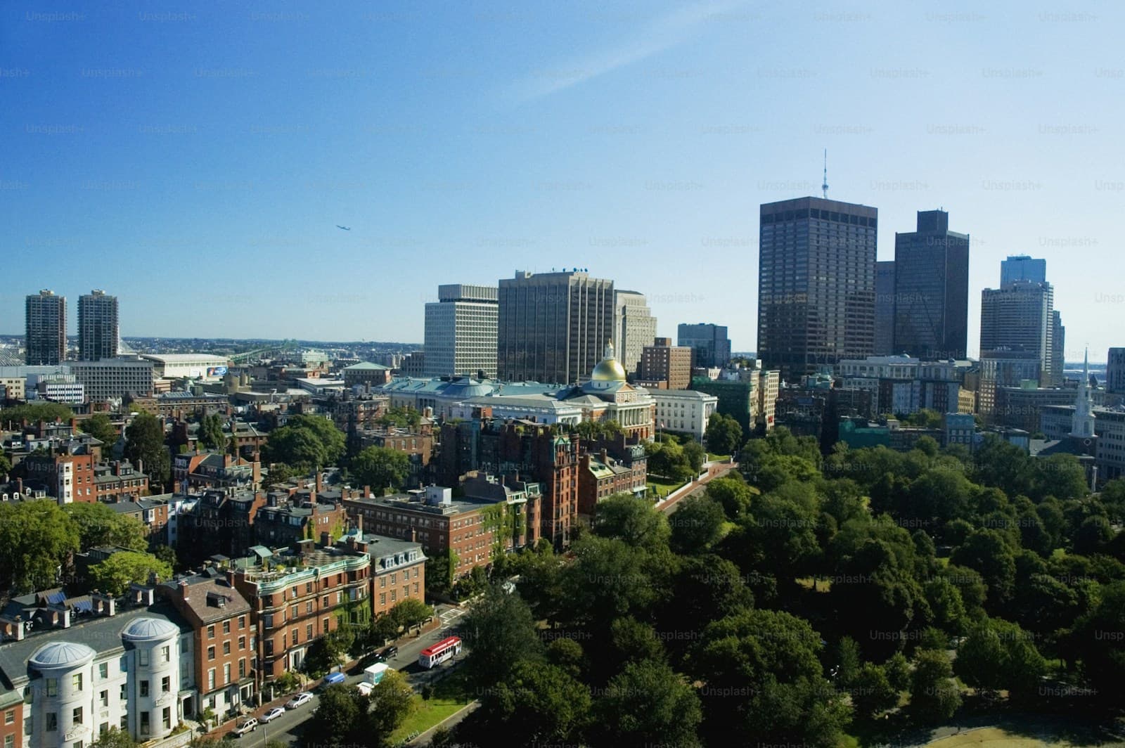 New Haven, Connecticut cityscape and street view