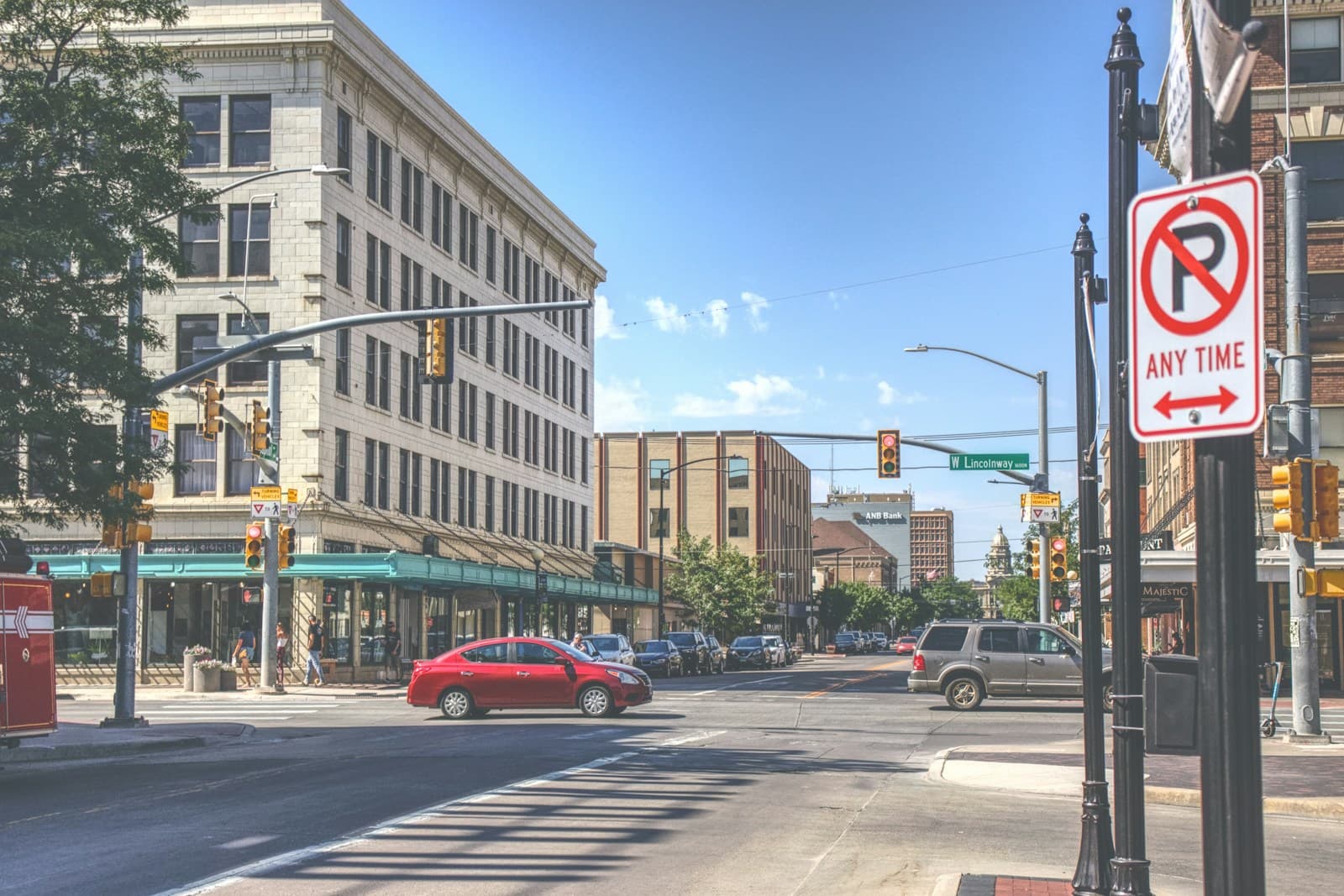 Cheyenne, Wyoming cityscape and street view
