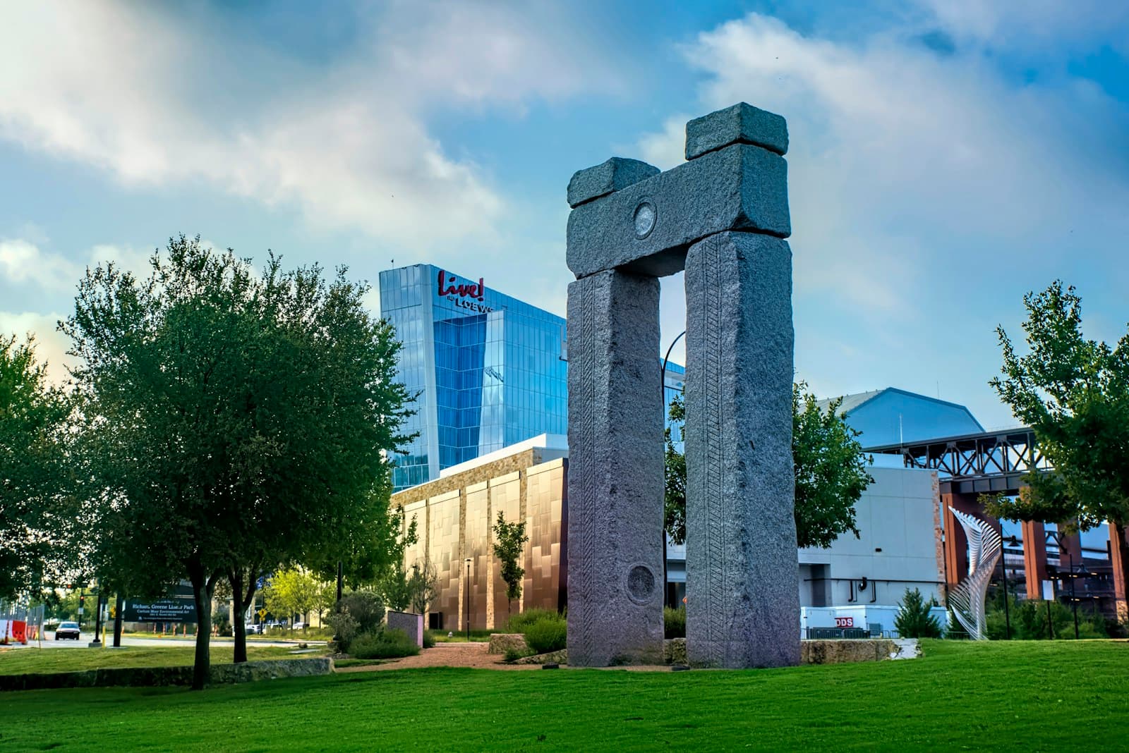 Arlington, Texas cityscape and street view