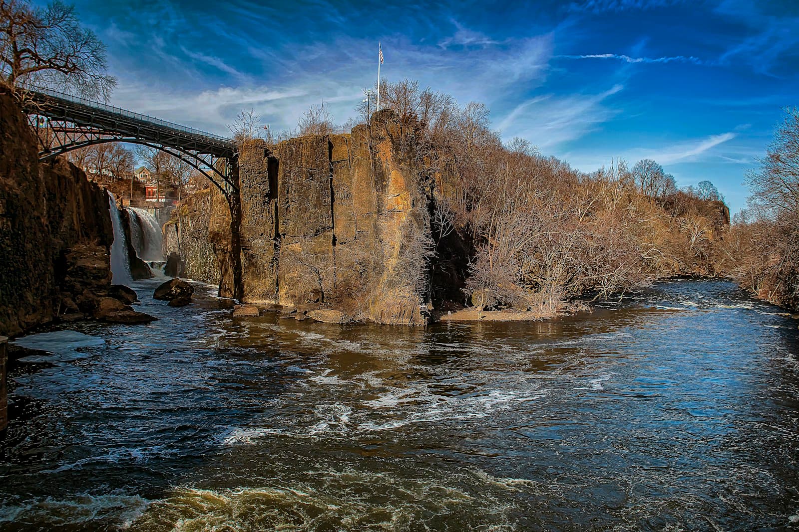 Paterson, New Jersey cityscape and street view
