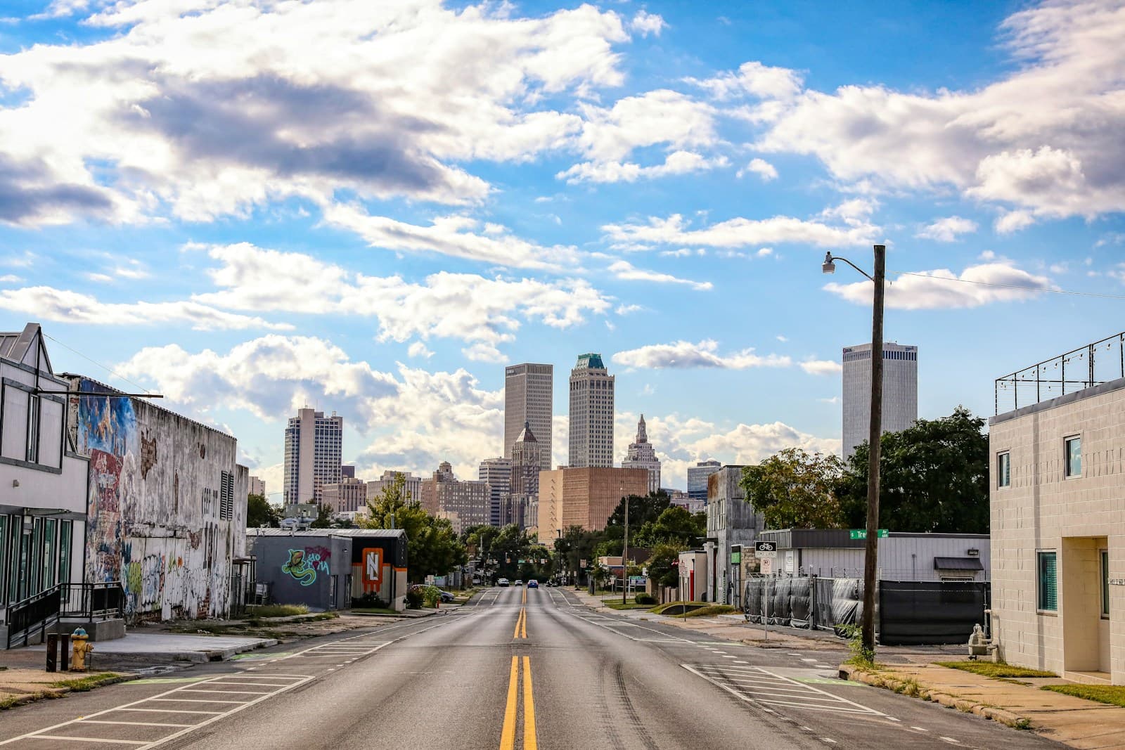 Tulsa, Oklahoma cityscape and street view