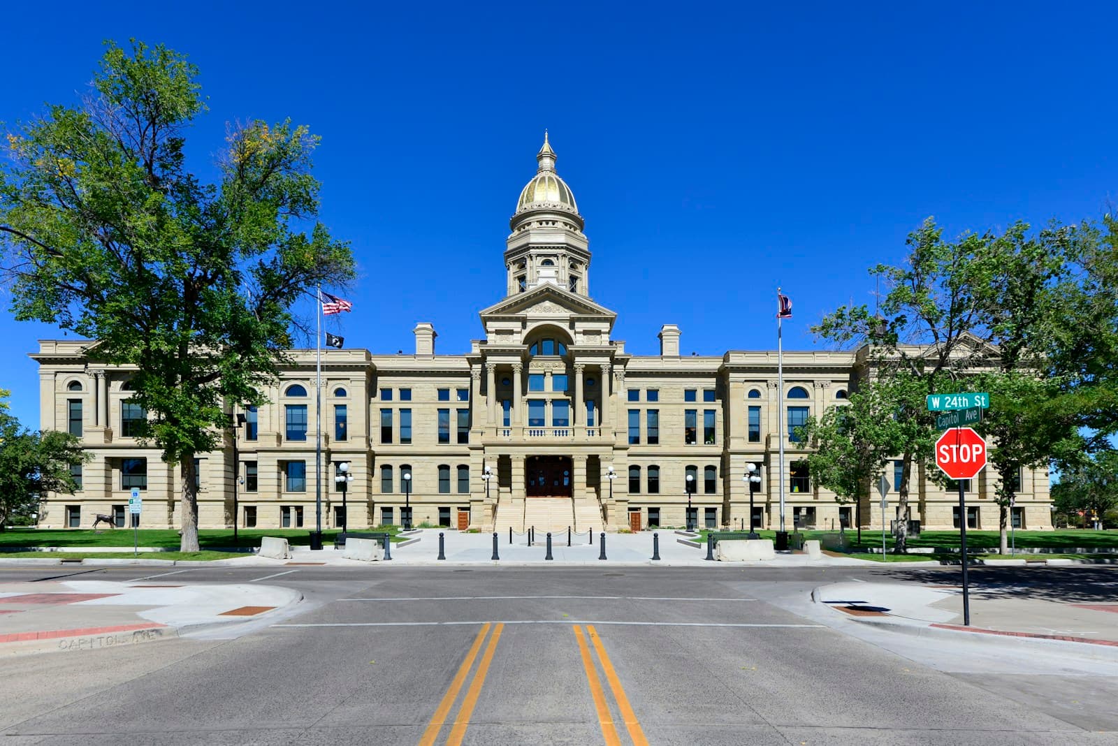 Wyoming cityscape and street view