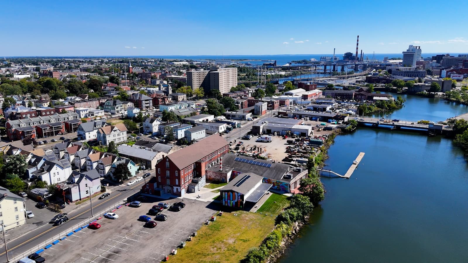 Bridgeport, Connecticut cityscape and street view